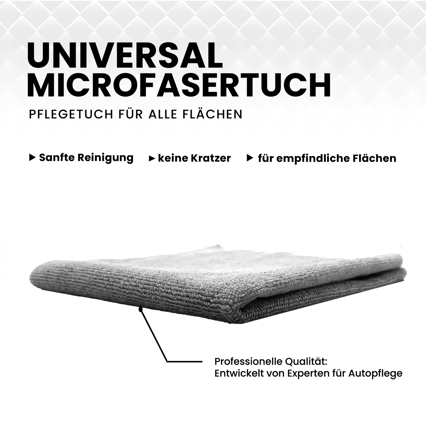 Universal Mikrofasertuch 40x40 cm – 235 GSM – 12er Pack - Egnaro