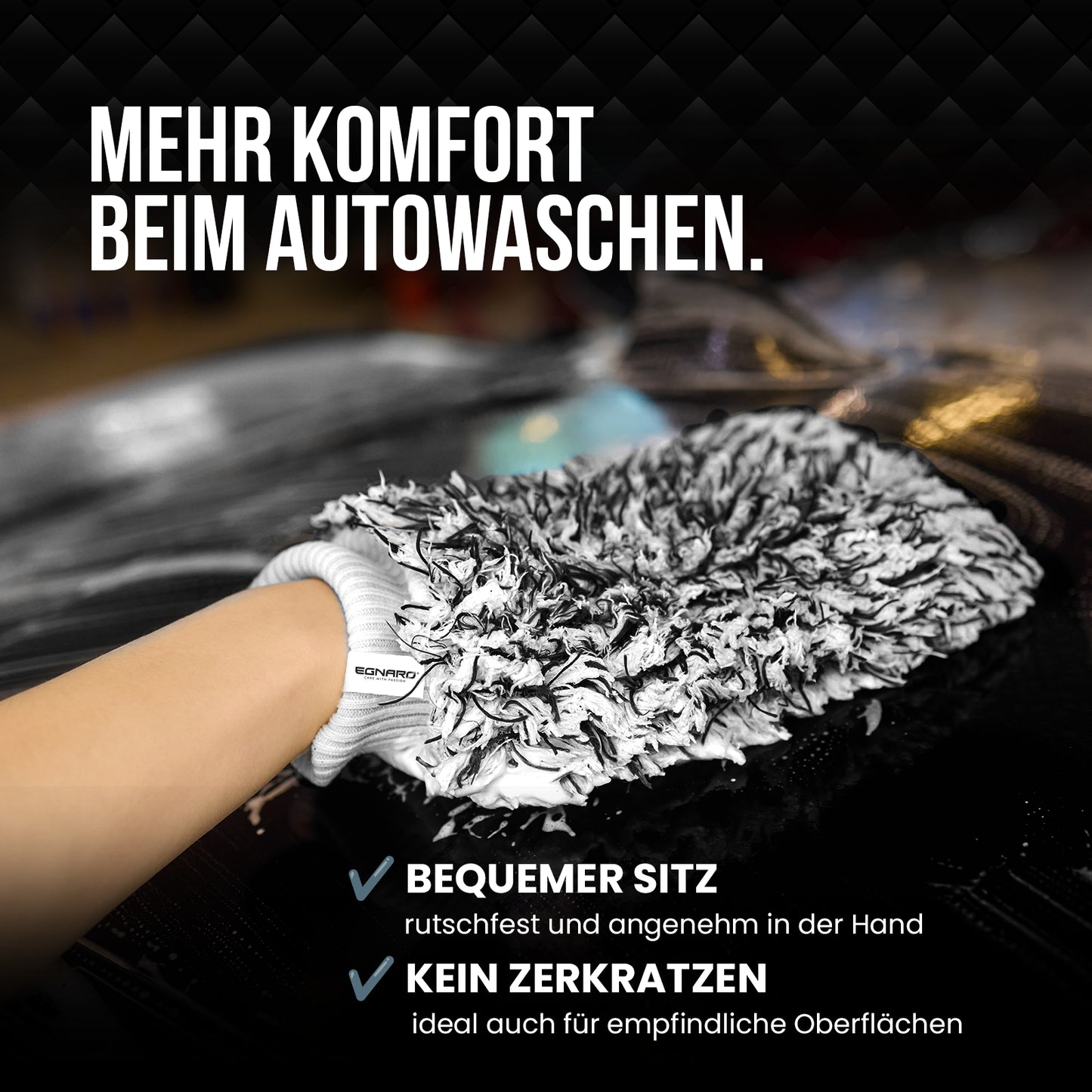 Premium Waschhandschuh aus Mikrofaser