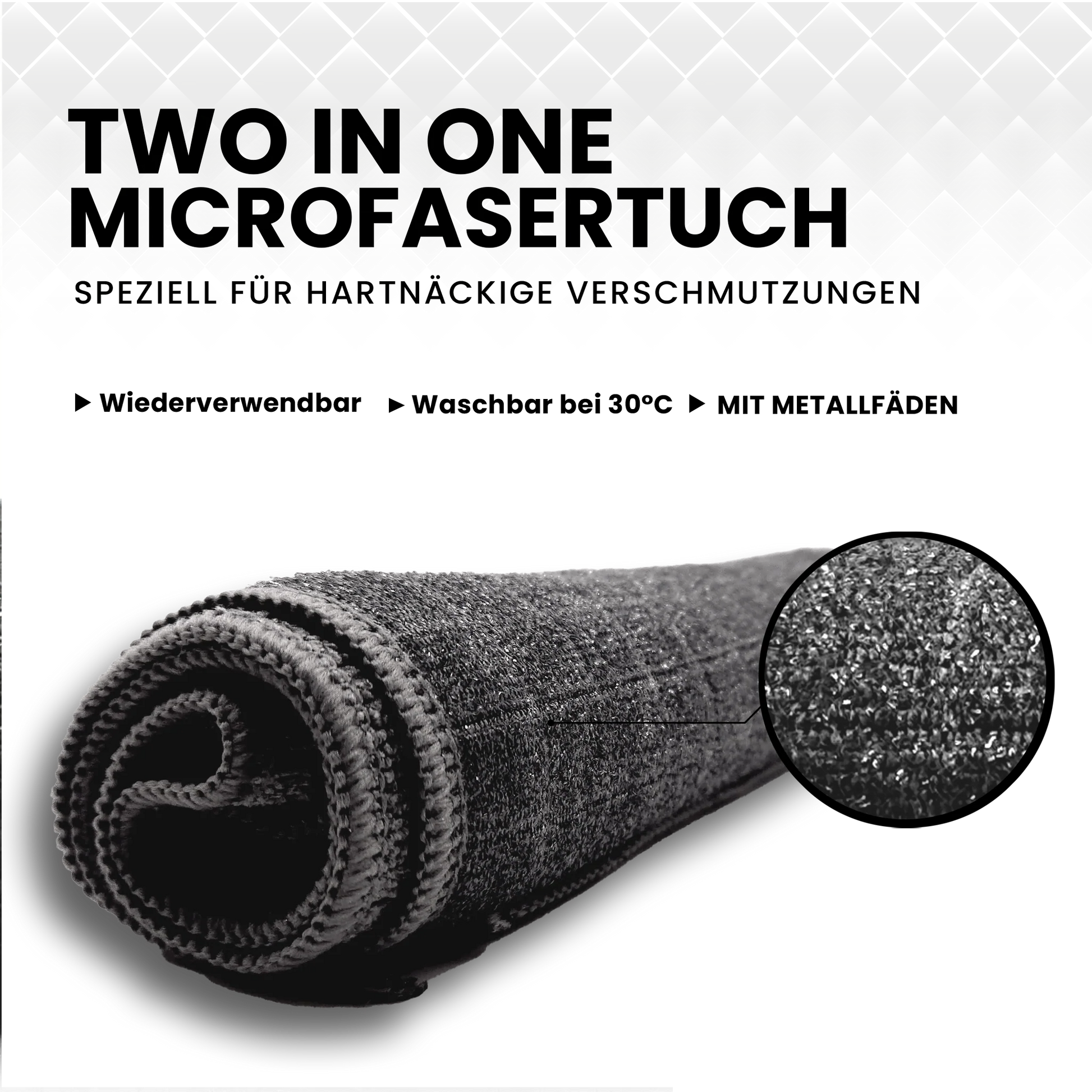 Home Two in One Mikrofasertuch – 40x40 cm – 320 GSM – 4er Pack - Egnaro 