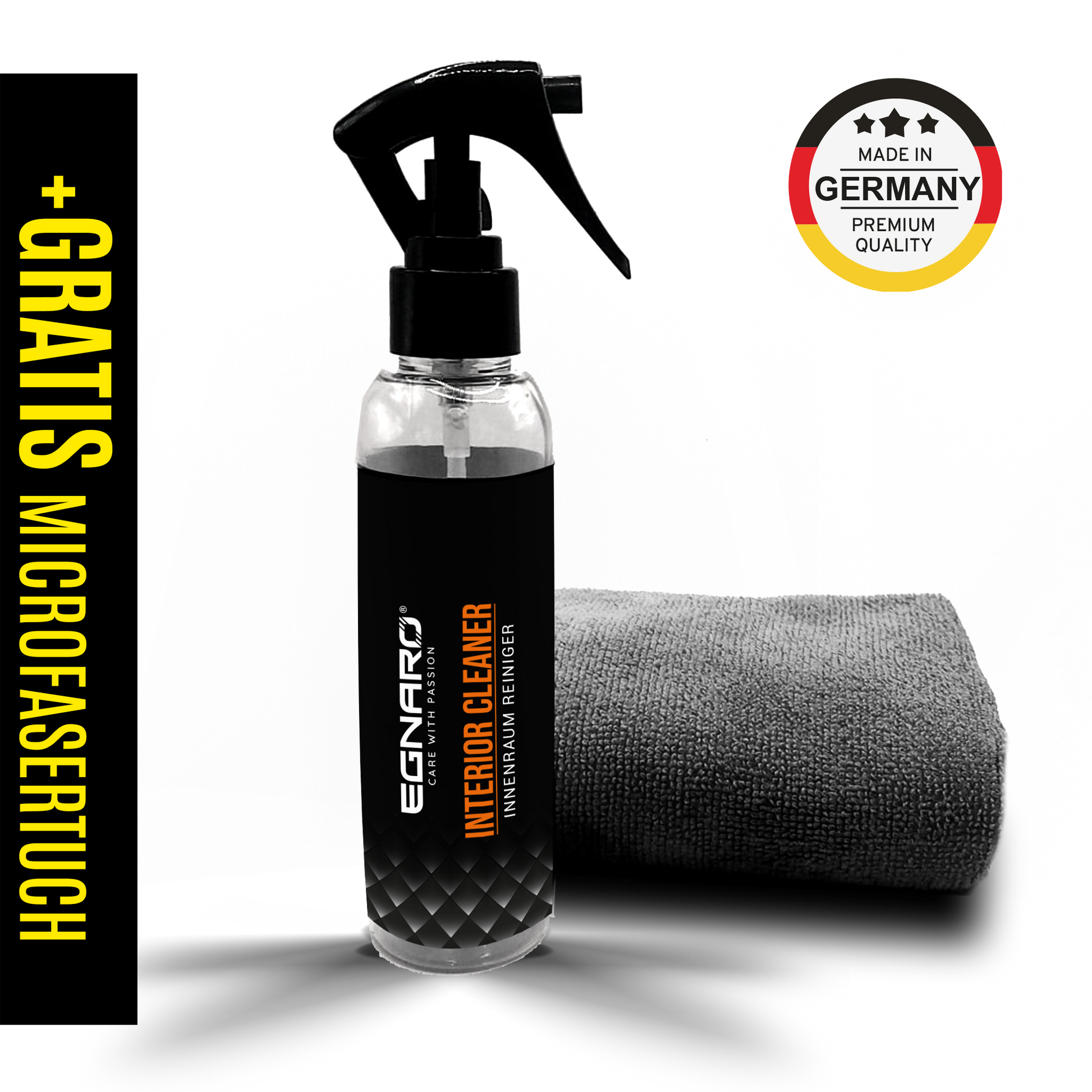 Probierset - Innenraum -  mit Gratis Mikrofasertuch - Egnaro 