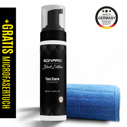 Tex Care Schaumreiniger -  mit Gratis Mikrofasertuch - Egnaro 