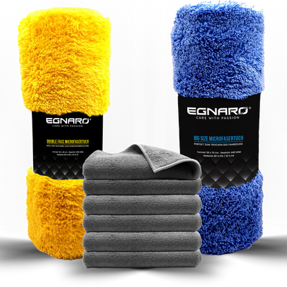 DOUBLE FACE microfibre cloth 2-pack